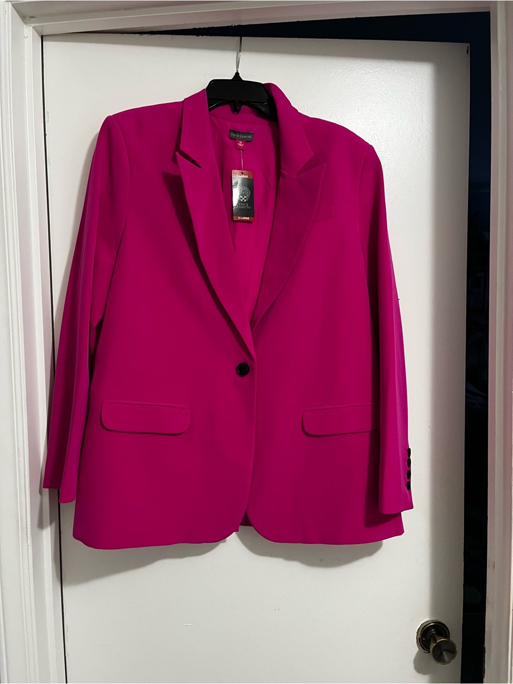 Vince Camuto Women's Fuchsia Single-Button Blazer